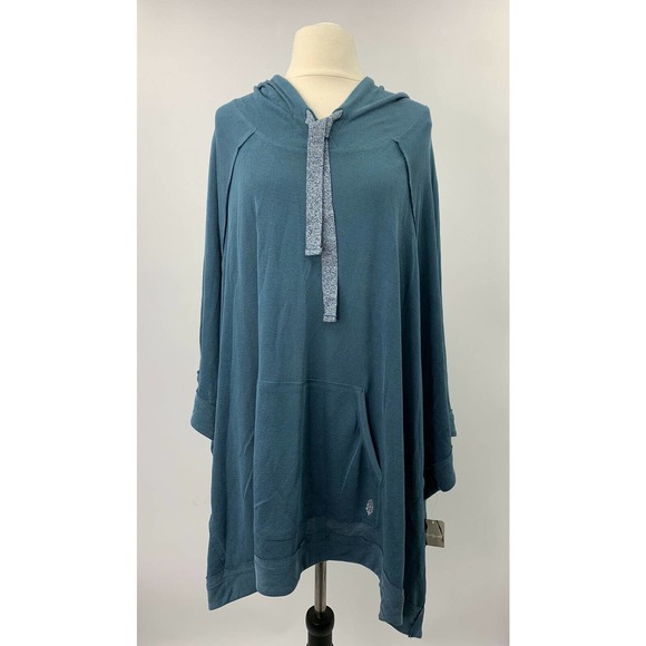 Free People Tops - Free People Movement Squared Up Hoodie Poncho